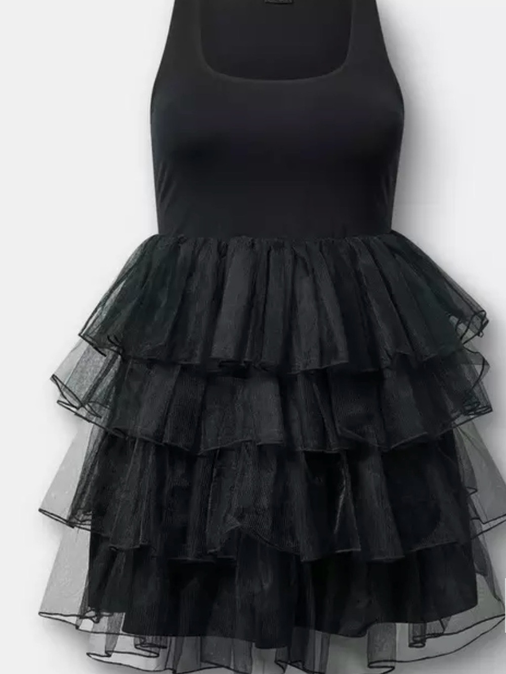 TORRID Black Tiered Tulle Tutu Mini Dress - Picture 3 of 3